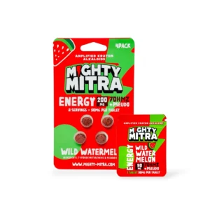 Mighty Mitra Energy 7ohmz + Pseudo Tablet Wild Watermelon 50mg Per Tablet